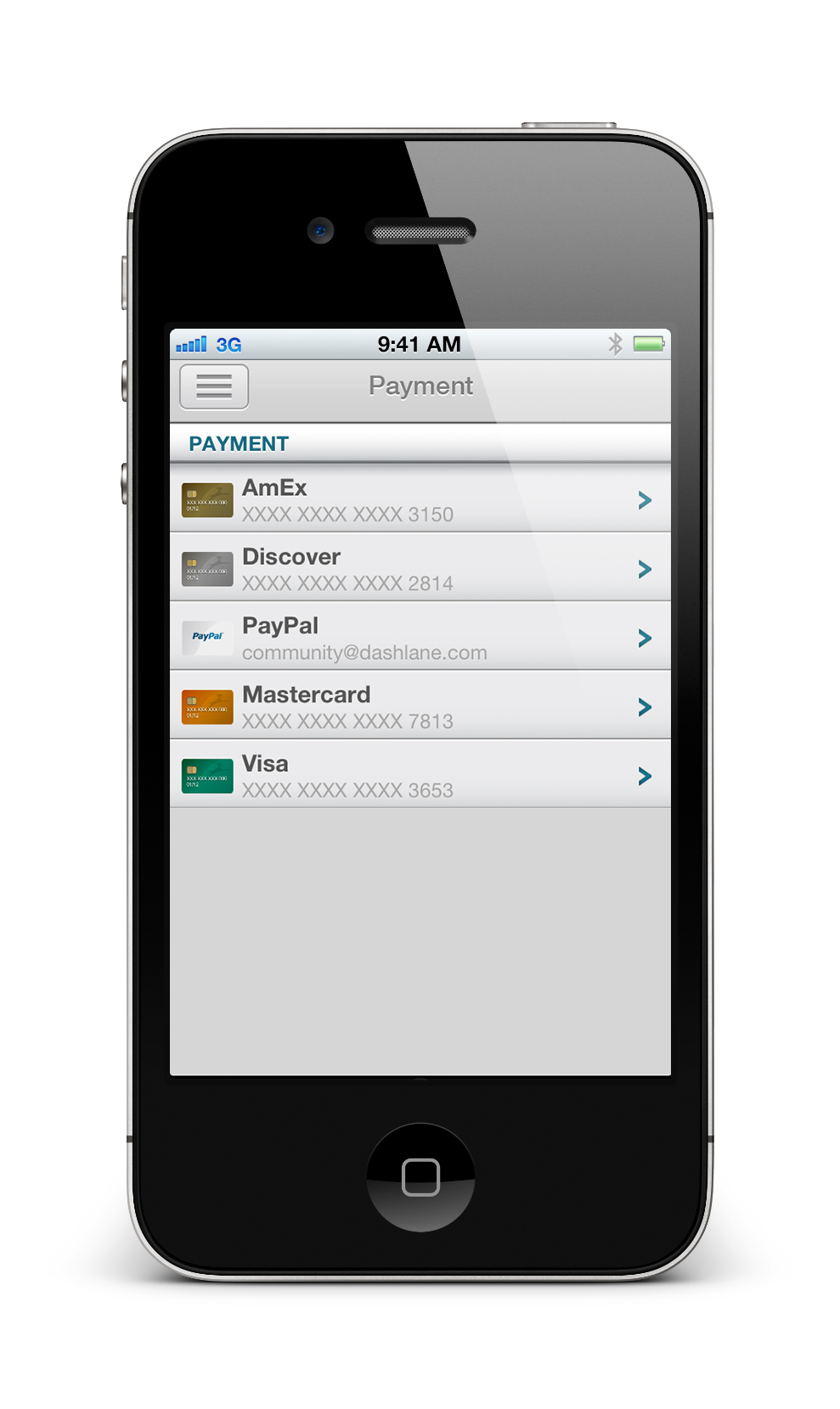 iphone payment page