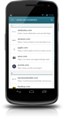 android 1.5 login/passwords